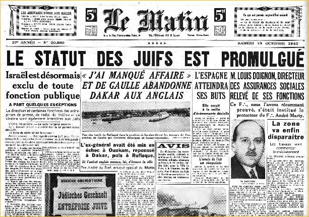 Laval expulse les Juifs étrangers vers l'Allemagne nazie 