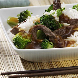 Plat : Bœuf et brocolis au wok