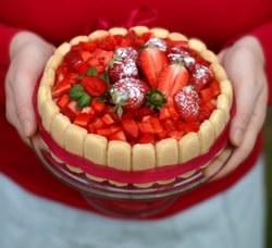 Dessert: Charlotte light aux fraises
