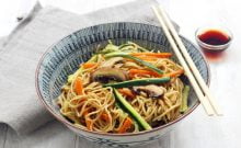 plats cacher nouilles sautées au wok cacher