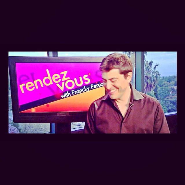 Francky Perez couvrant l'événement en direct des USA OSCAR 2015