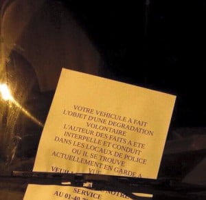 avertissement de la police