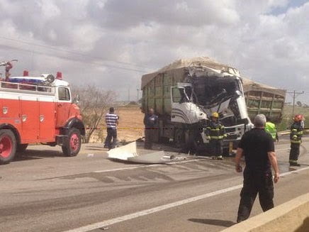Accident avec 50 blessés et des mots dans le neguev