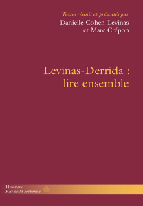 Levinas-Derrida lire ensemble livre juif