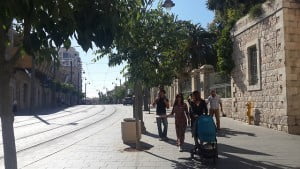 La route de Yaffo, sous le même angle, aujourd’hui (Photo: Roi Yanovsky)