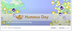 Page de l'évènement International Hummus Day  sur Facebook ! 