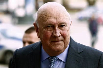 L'ancien président sud-africain de Klerk s'oppose aux sanctions contre Israël de Klerk