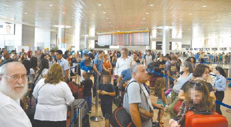 Journée rouge à l’aéroport Ben Gourion jeudi : plus de 70 milles passagers