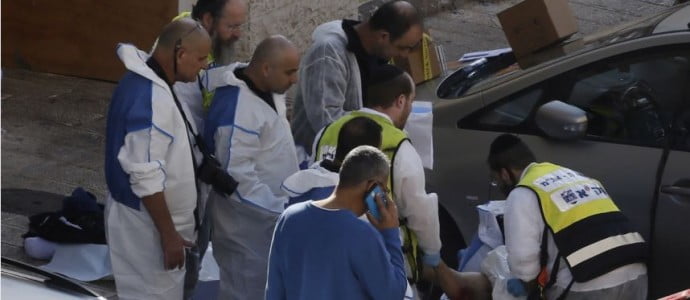 Attaques terroristes à Jérusalem des soldats blessés