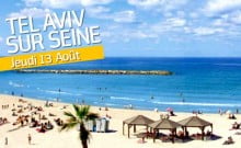 Paris Plage Tel-Aviv quai de seine, opération tel-aviv j'arrive sur les quais de Seine