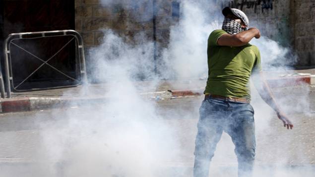 affrontement avec les palestiniens