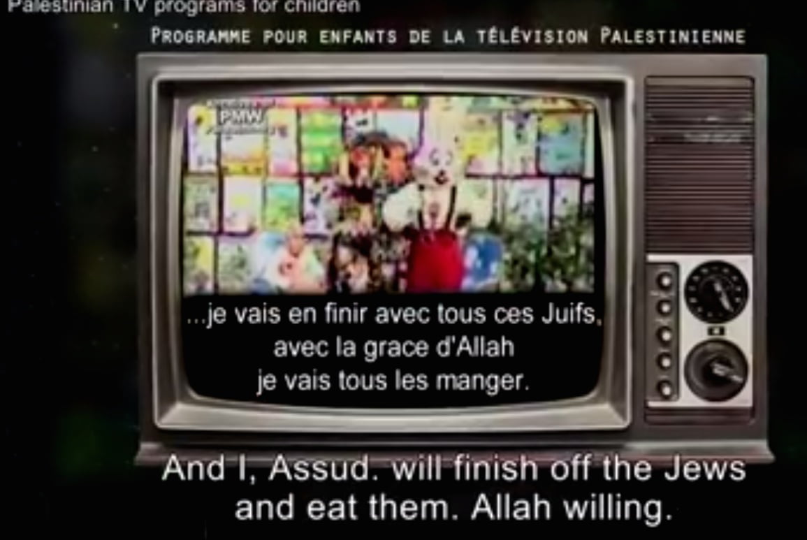 Les enfants palestiniens éduquer à tuer les Juifs