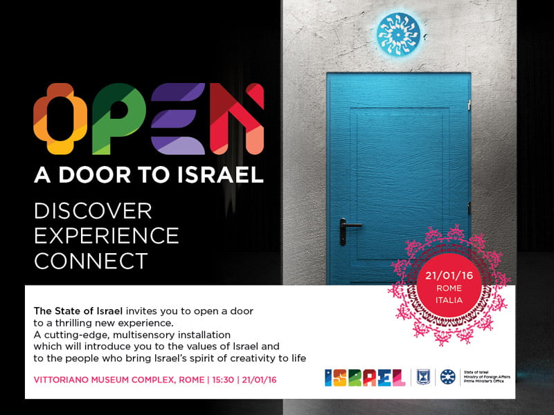 Une exposition « ouvrir une porte sur Israël » à Rome