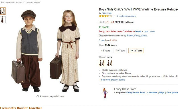 Amazon vend des costumes pour enfants « réfugiés des deux guerres mondiales »