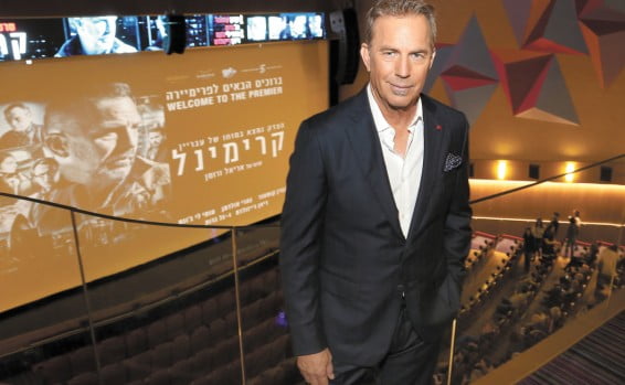 Kevin Costner en Israël pour la promo de son nouveau film