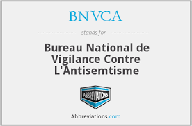 BVNCA Bureau National de Vigilance Contre l'Antisémitisme