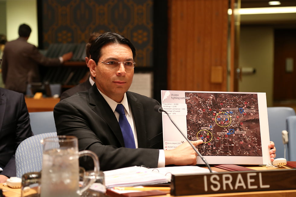 Danon à l’ONU : 120000 missiles du Hezbollah sont pointés sur Israël