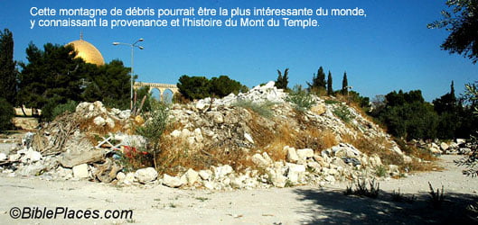 Ces débris sont ceux du mont du temple l'histoire juive
