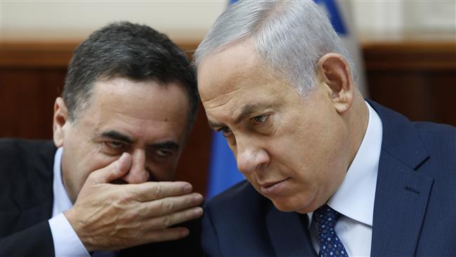 Le Premier ministre israélien Benyamin Netanyahu et le ministre du Renseignement Yisrael Katz, 