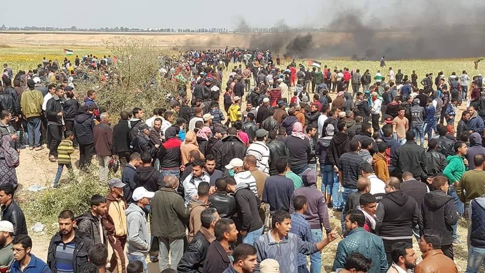 Manifestants pacifiques à Gaza