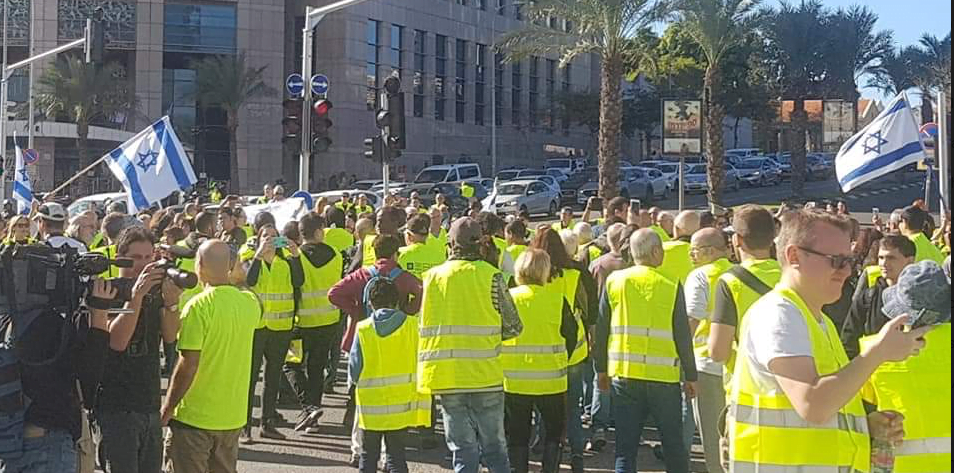 Le virus Gilets Jaunes gagne Israël
