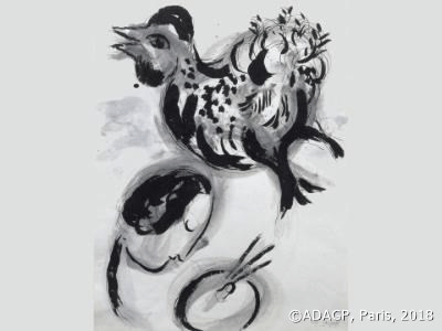 Chagall du noir au blanc 