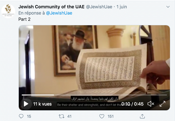 La vie quotidienne des Juifs aux Émirats Arabes Unis sur Twitter