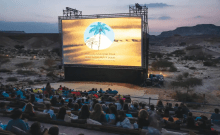 En Israël, La scène du Festival du film Arava de l'année dernière (crédit photo: EDWARD KAPROV)