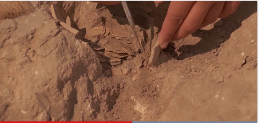 Trésor de pièces d'or trouvé au centre d'israel