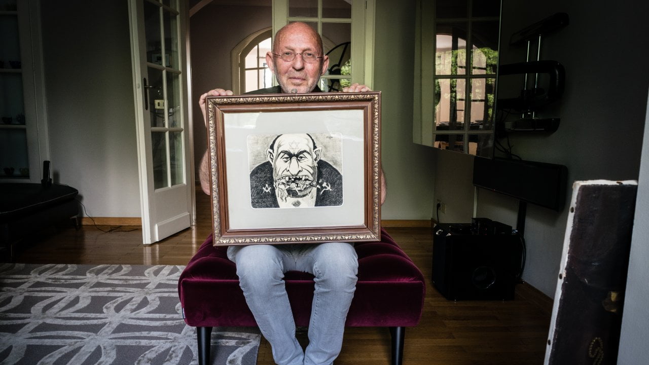 Frappé par la recrudescence de l’antisémitisme, Arthur Langerman a fait don de sa collection de 8.000 caricatures à l’Université technique de Berlin à des fins historiques, scientifiques et pédagogiques. ©Kristof Vadino