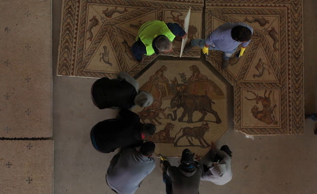 Une des plus belles mosaïques au monde revient en Israël -vidéo-