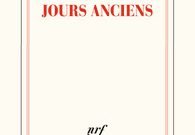Livre juif : Jours Anciens de Michel Winock