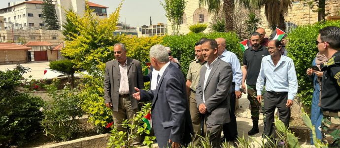 Inauguration d'un jardin en l'honneur des terroristes
