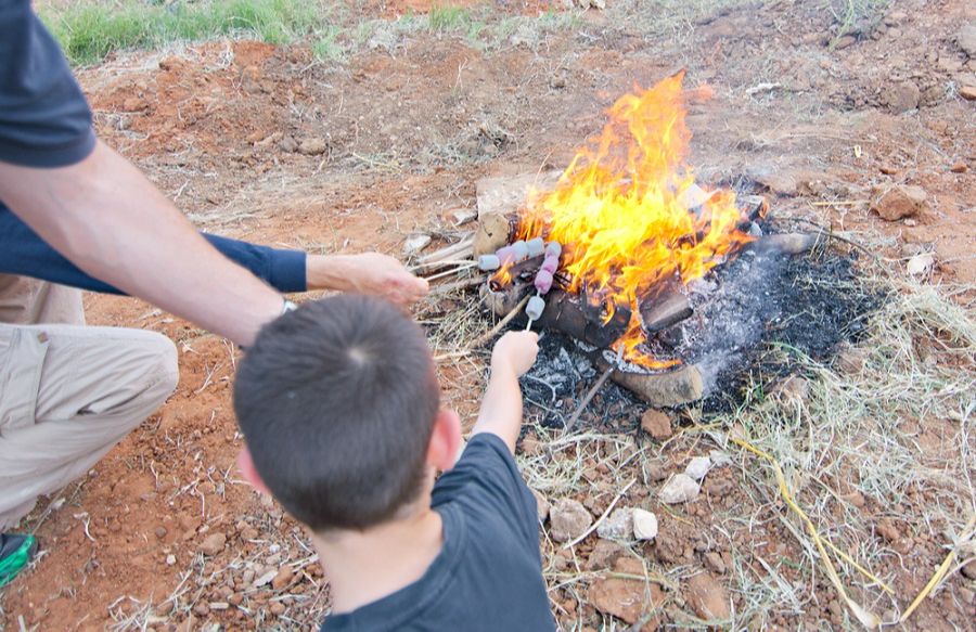 Feu de camp en israel