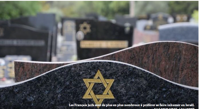 Vers la fin des cimetières juifs en France et l'alyah des morts en Israël