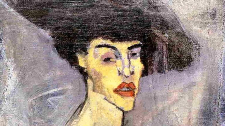 Trois croquis de Modigliani découvert sous une portrait au musée de Haïfa