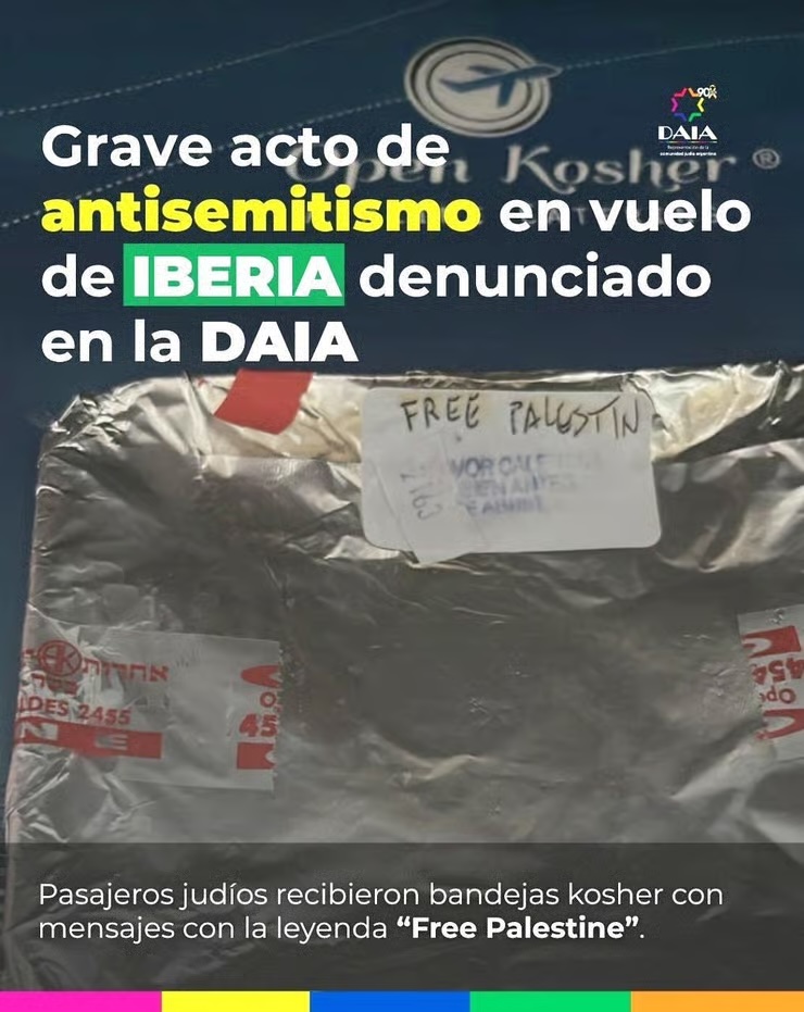 Scandale Iberia : repas casher estampillé “Free Palestine” en plein vol Buenos Aires–Madrid