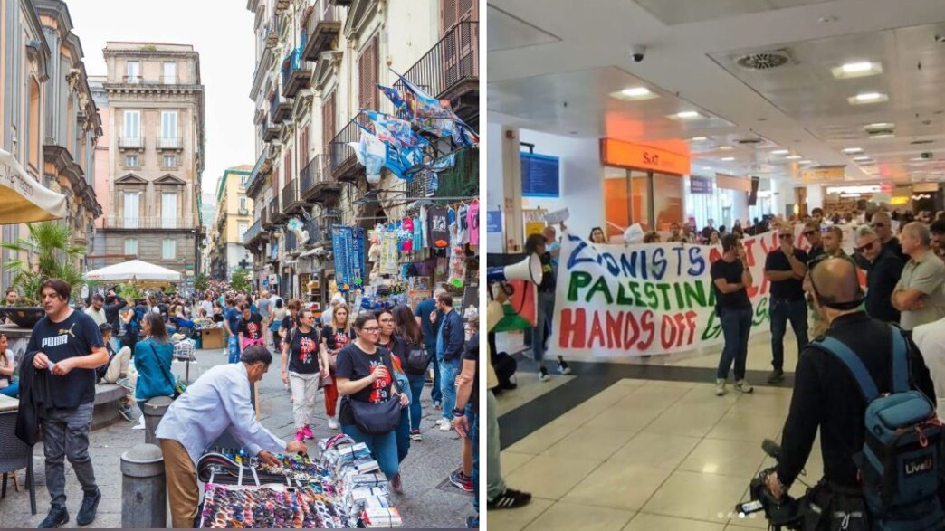 Antisémitisme Italie :  Naples accueille les Israéliens par la haine , “Zionistes non désirés ici” 