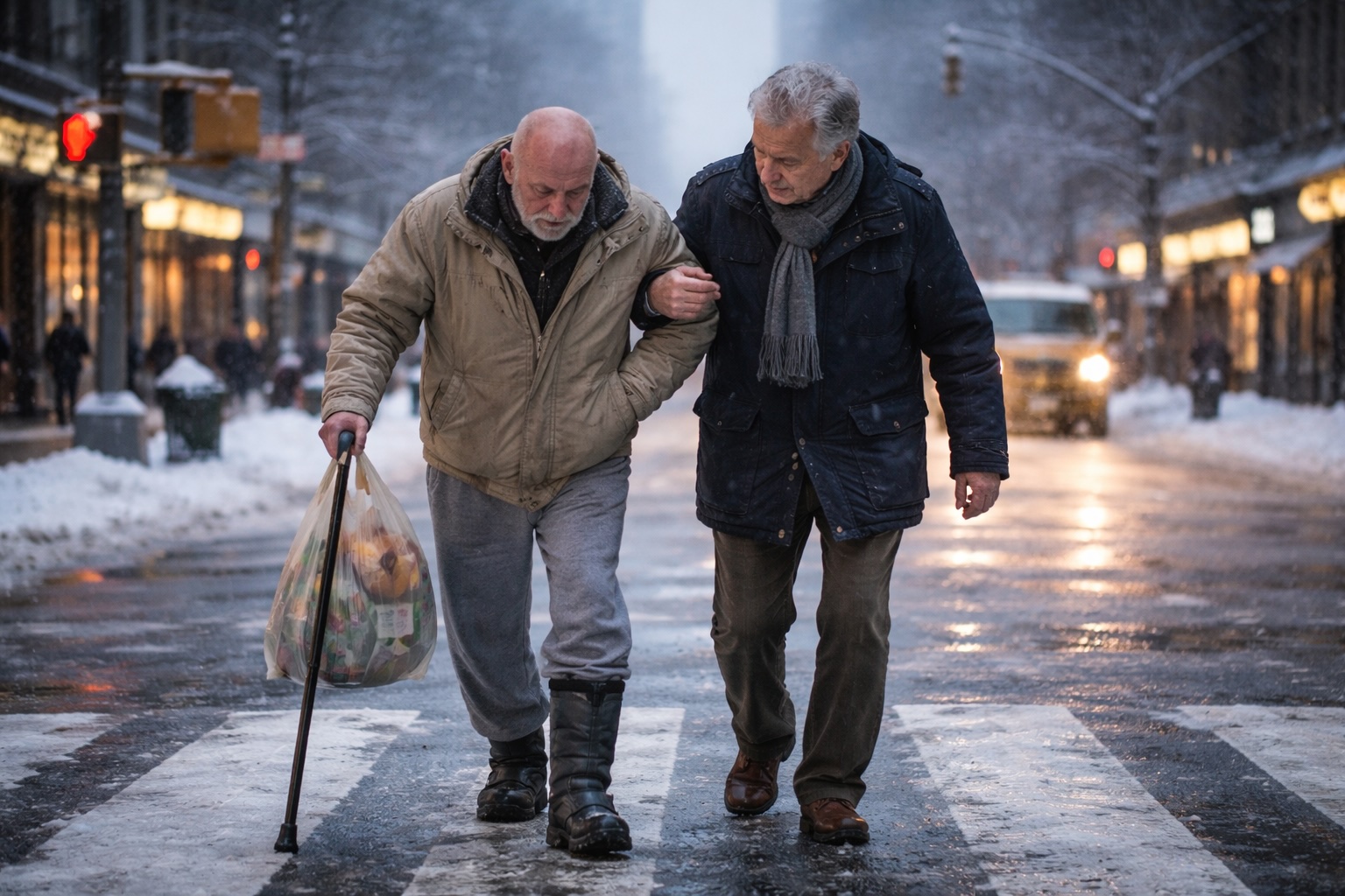 Dans le froid de New York, une main tendue rallume la loi juive la plus ancienne