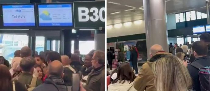 Des Israéliens bloqués à l’aéroport de Milan par des militants pro-palestiniens