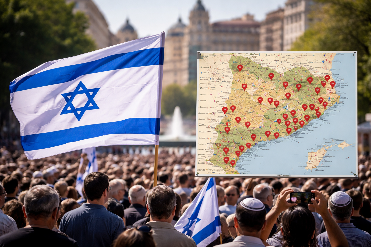 Antisémitisme : Une carte interactive recensant les "entités juives" en Catalogne est dénoncée