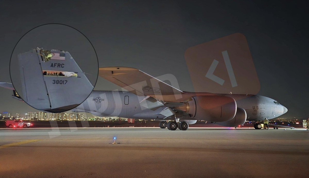 L'atterrissage d'urgence d'un KC-135 à Ben Gourion 12 mars 2026