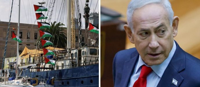Une flottille de cent navires fait route vers Gaza : Israël contre attaque