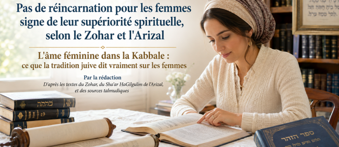 Pas de réincarnation pour les femmes ? Serait ce le signe de leur supériorité spirituelle ? sources Zohar et l'Arizal