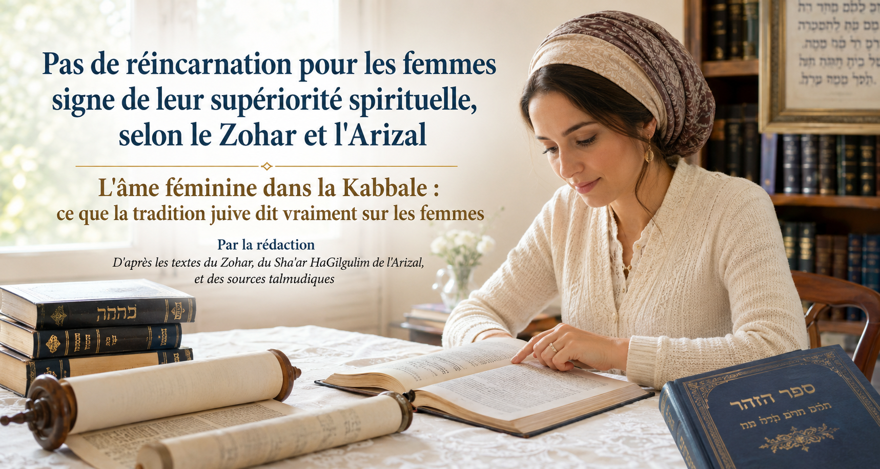 Pas de réincarnation pour les femmes ? Serait ce le signe de leur supériorité spirituelle ? sources Zohar et l'Arizal