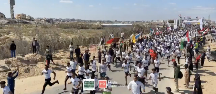 Genocide, Famine à Gaza : 2 523 coureurs dans les rues pour le 10e Marathon international -vidéo-