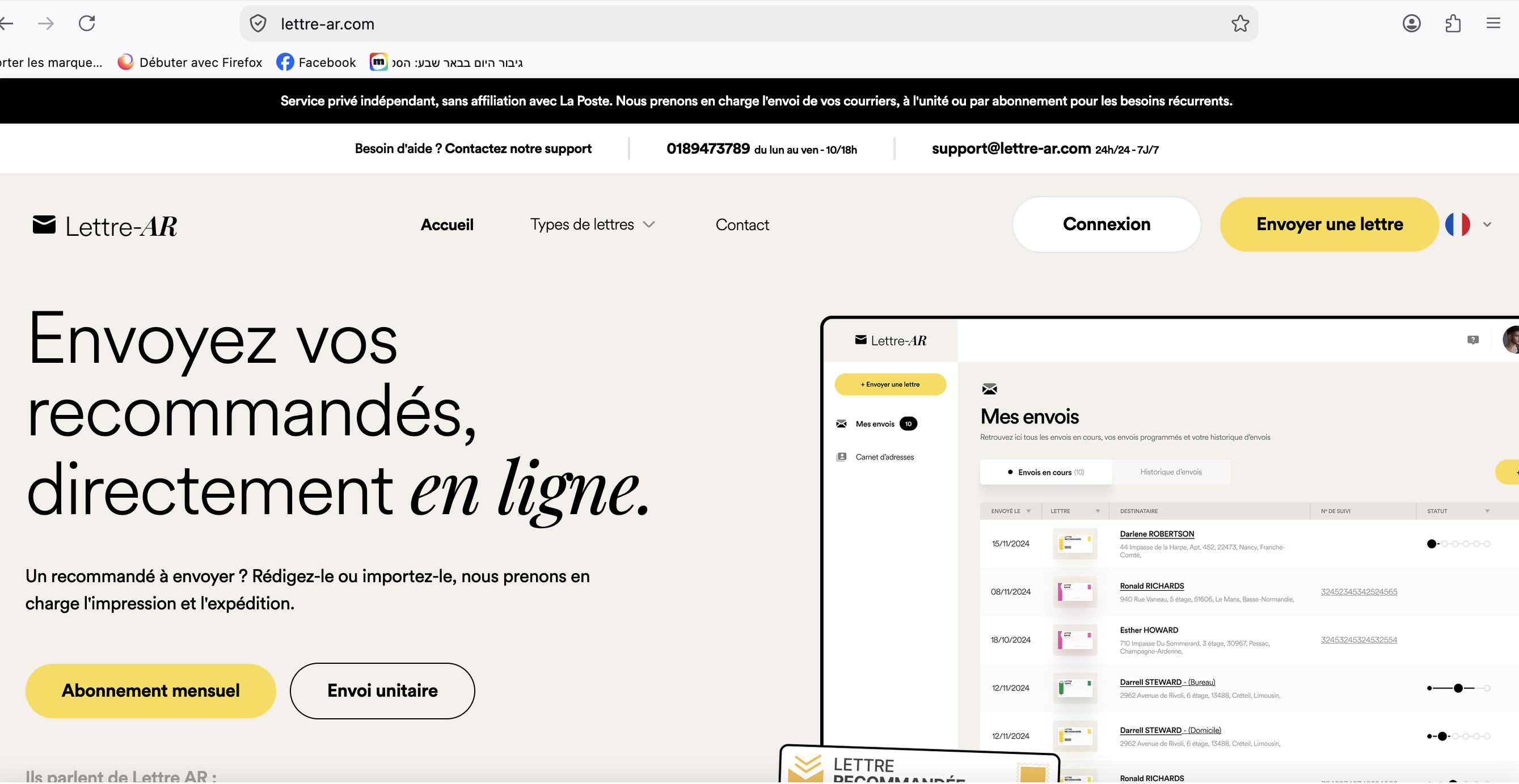 Lettre-AR.com : l'arnaque à l'abonnement caché derrière l'envoi de courrier en ligne