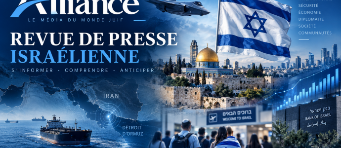 Revue de Presse israélienne Alliance le premier magazine juif sur le net du 02/09/2026