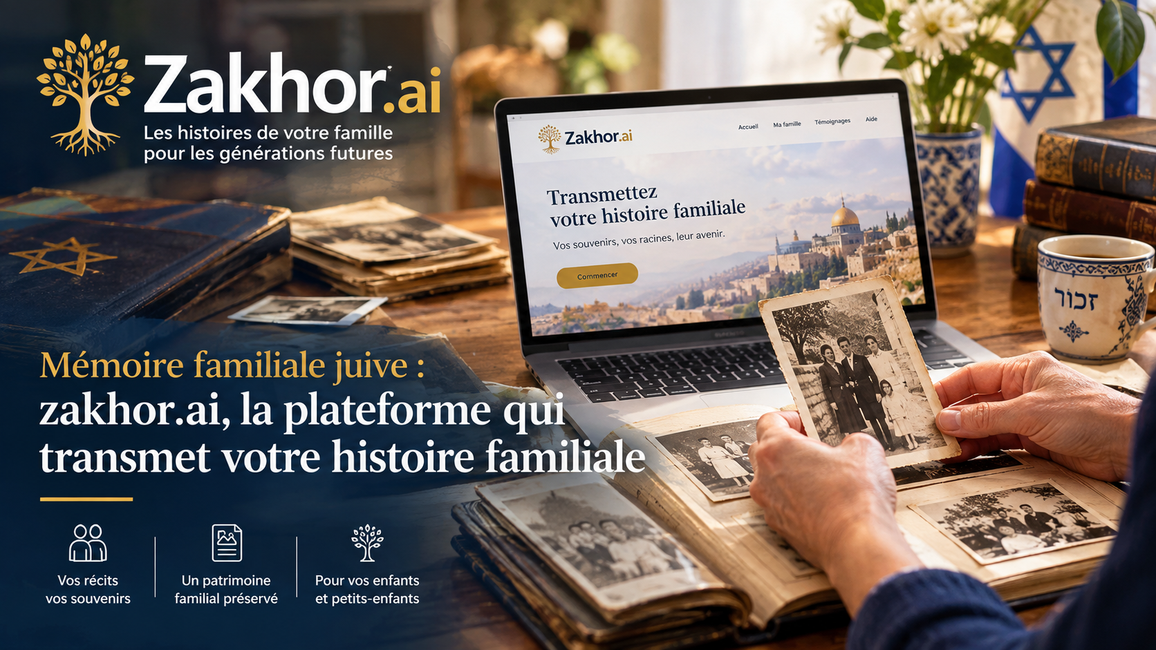 Mémoire familiale juive : zakhor.ai, la plateforme qui transmet votre histoire familiale
