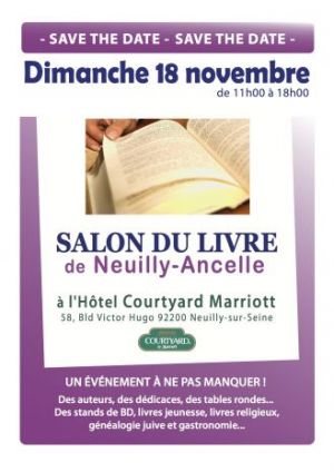Le 18 novembre 2012 : Salon du Livre de Neuilly